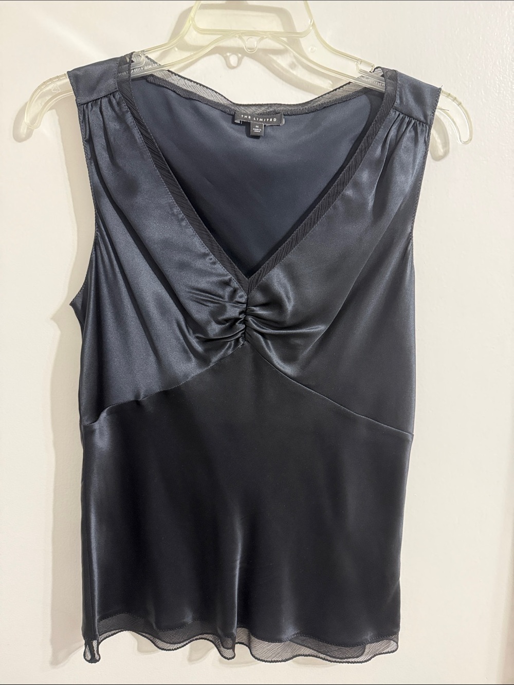 The Limited Black 100% Silk Sleeveless Camisole